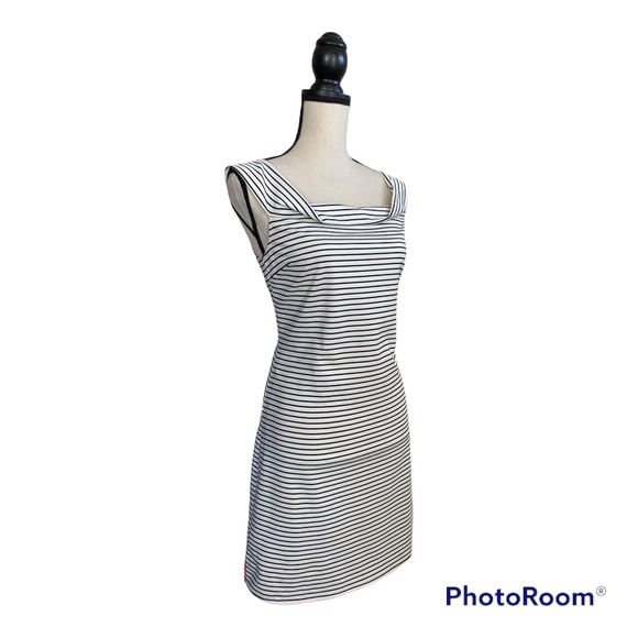 Cooper & Ella Skye Off-The-Shoulder Striped Dress - Picture 8 of 11